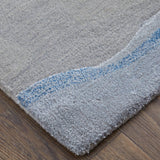 Feizy Rugs Kawai Hand-tufted Wool & Viscose Abstract Area Rug - Luxurious Medium Pile For Modern Elegance Blue,Gray Wool,Viscose Kaw8984fblu000e10