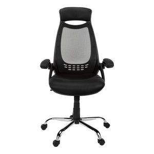 English Elm Office Juvenile Ergonomic Desk Chair with Breathable Mesh Back, Padded Seat, Swivel Mobility and Tilt Control Black 28 L x 13 W x 25 H B2710P219670