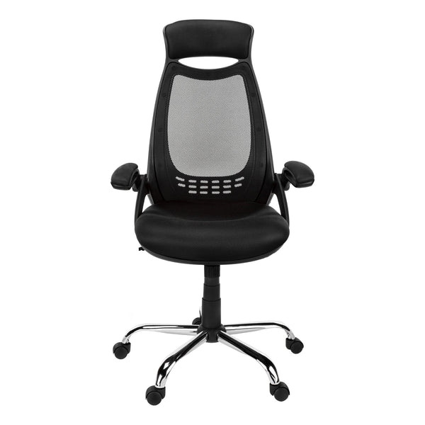 English Elm Office Juvenile Ergonomic Desk Chair with Breathable Mesh Back, Padded Seat, Swivel Mobility and Tilt Control Black 28 L x 13 W x 25 H B2710P219670