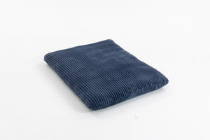English Elm Bean bean bag chair with plush corduroy cover, ergonomic lumbar support, cloudlike sponge fill comfort Blue W2530P365637