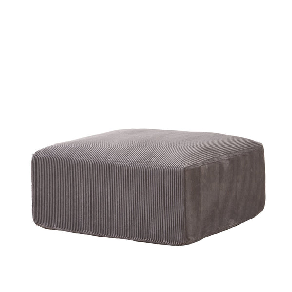 English Elm Boneless 113" U-Shaped Cloud Sectional Sofa — Plush Corduroy Full-Foam Modular Sleeper with Ottomans Gray W3401P346170