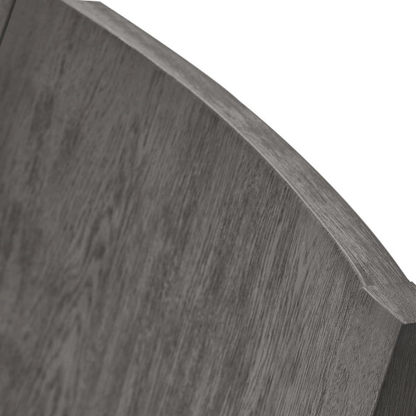 English Elm Axel Solid Mahogany Panel Back Dining Chair Set with Gray Padded Seat for Two B056P412604