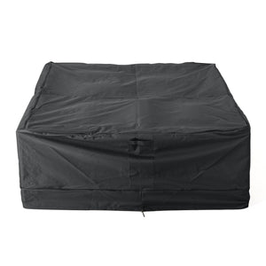 English Elm Christopher Knight Home® - SHIELD Chat Set Cover Waterproof Polyester Fabric, Handcrafted 19x8.5x6.38 Protective Outdoor Slipcover Grey 60003.00GRY