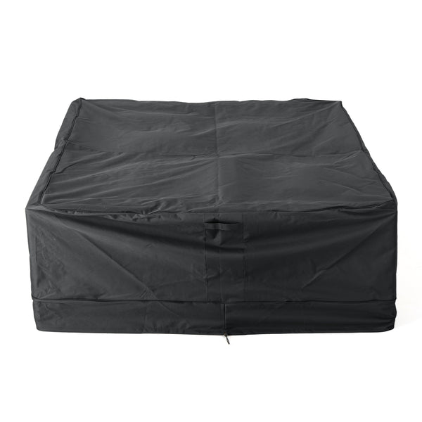 English Elm Christopher Knight Home® - SHIELD Chat Set Cover Waterproof Polyester Fabric, Handcrafted 19x8.5x6.38 Protective Outdoor Slipcover Grey 60003.00GRY