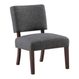 OSP Home Furnishings Jasmine Accent Chair Charcoal