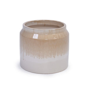 English Elm Set Of 2 Gradient Ceramic Flowerpots - Modern Indoor/Outdoor Planters For Elegant Plant Displays W3273P322301-GIGA