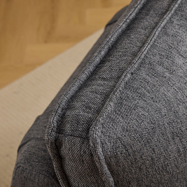 English Elm The dark gray modular linen sofa with solid wood frame — customizable, durable, Nordic style, perfect for small spaces W3612P395723