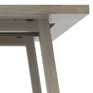 English Elm Whitley Solid Mango Wood Farmhouse Dining Table Trestle Base Seats Six White B136P420748