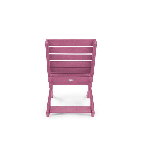 English Elm Grandcourt Recycled Hdpe Outdoor Folding Chair with Marine Grade Hardware for Patio Use Burgundy B2745P409674