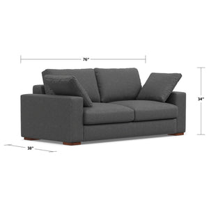 English Elm Charlie Oversized Deep Seater Loveseat - Eco-Friendly Comfort With Plush Cushions & Stylish Design B136P199252