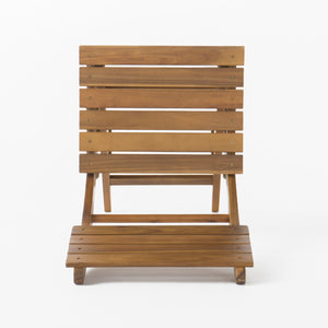 English Elm Christopher Knight Home® - Outdoor Acacia Wood Folding Dining Chair Set of 2 – Weather-Resistant, No Assembly, 400 lb Capacity Natural 59328.00NTL