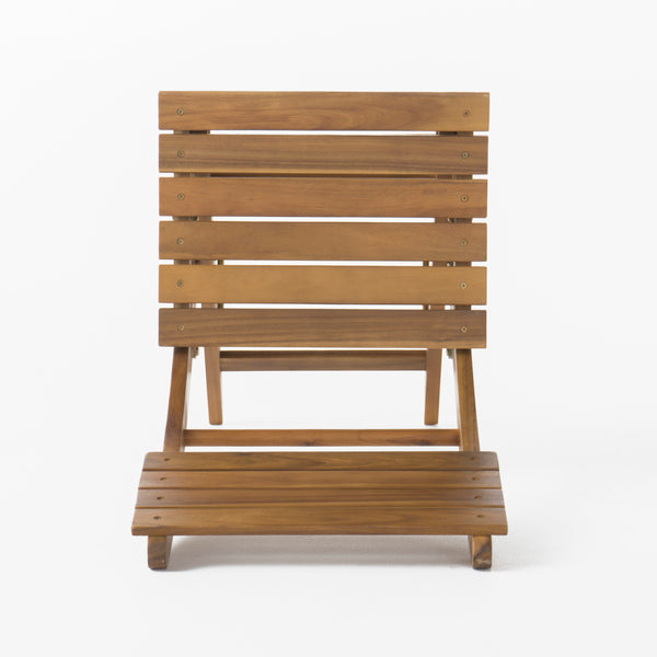 English Elm Christopher Knight Home® - Outdoor Acacia Wood Folding Dining Chair Set of 2 – Weather-Resistant, No Assembly, 400 lb Capacity Natural 59328.00NTL