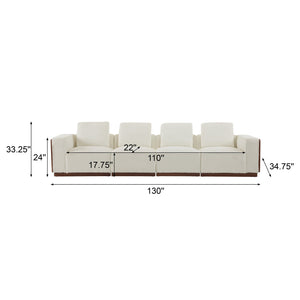 English Elm Christopher Knight Home® - Sectional 4-Seater Sofa - Contemporary Modular Design For Comfort, Flexibility, And Everyday Use N771P205002M_P220377M_P205014M_P205089_P205089