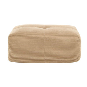 English Elm Hamlet Modular Corner Sectional Sofa with Corduroy Upholstery and Throw Pillows Included Camel W714P323638