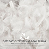 True North by Sleep Philosophy Four Seasons Casual Goose Feather and Down Filling All Seasons Blanket TN51-0485 White