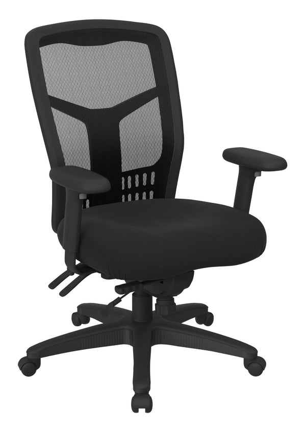 OSP Home Furnishings Progrid® High Back Ergonomic Mesh Office Chair with Lumbar Support and Pneumatic Controls 92892-231