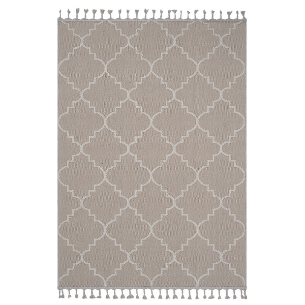 English Elm Loom Trellis Ivory Indoor/Outdoor Area Rug 6X9 - Durable, Family-Friendly, Stylish Comfort For Any Space B335P289603