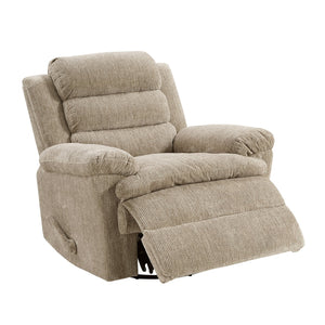 English Elm Glider Swivel Recliner with Smooth 360° Glide and Pull-Handle Recline, Microfiber Comfort, Sturdy Frame Brown 38.5 L x 34 W x 26.5 H B011P329293