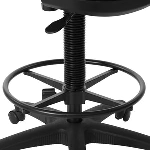 OSP Home Furnishings Deluxe Ergonomic Mesh Back Drafting Chair with Lumbar Support and Adjustable Footrest C DC2990-C