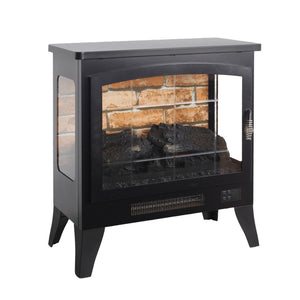 English Elm 21 Inch Three-sided Electric Fireplace Stove with 3d Flame and Remote Control W1769P346175