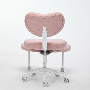 English Elm Meditation Chair Plus - Plus-Size Cross-Legged Swivel Seat with Memory Foam, Lumbar Support, Pink W1143P360516