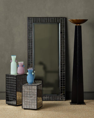 Currey & Company Calyx Torchiere Floor Lamp - Elegant Telescoping Design With Antique Brass Base & Led Light Source Black Wood ,Metal 8000-0167-currey-company