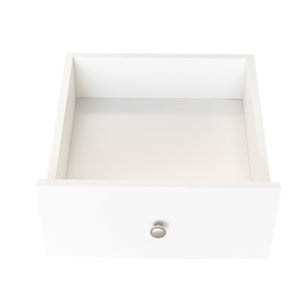 English Elm Computer Desk with Glass Doors, Hutch & Drawer Storage, Rotating 90° Desktop and Spacious Work Surface White W331S00194