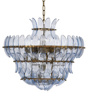 Jamie Young Co. Arcade 10-light Blown Glass Chandelier, Blue Blue Glass,Metal, Iron 5arca-chbl