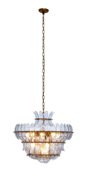 Jamie Young Co. Arcade 10-light Blown Glass Chandelier, Blue Blue Glass,Metal, Iron 5arca-chbl