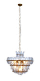 Jamie Young Co. Arcade 10-light Blown Glass Chandelier, Blue Blue Glass,Metal, Iron 5arca-chbl