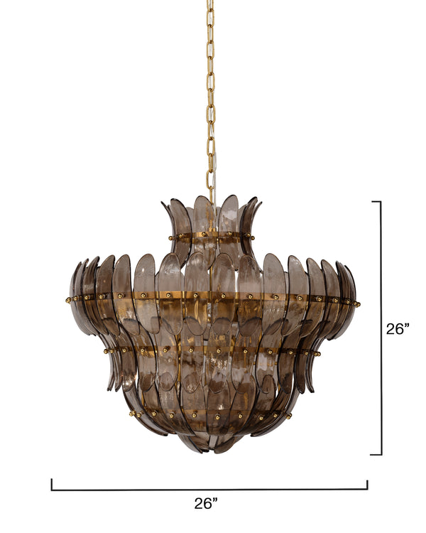 Jamie Young Co. Arcade 10-light Blown Glass Chandelier, Taupe Taupe Glass,Metal, Iron 5arca-chgr