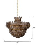 Jamie Young Co. Arcade 10-light Blown Glass Chandelier, Taupe Taupe Glass,Metal, Iron 5arca-chgr