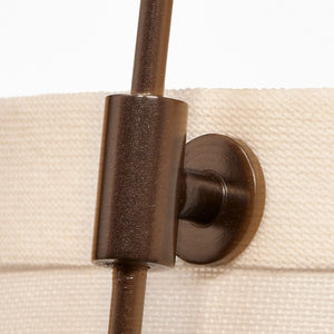 California Pendant Light with Linen Drum Shade for Kitchen Island or Dining Room Decor