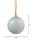 Jamie Young Co. Camber 1-light Glass Pendant, Blue Blue Glass,Metal 5camb-pebl