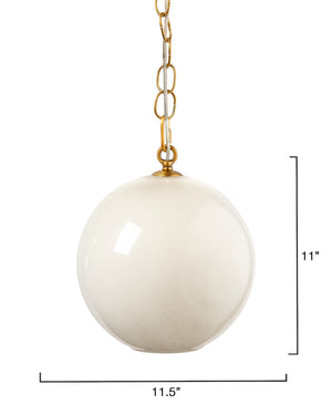 Jamie Young Co. Camber 1-light Blown Glass Pendant, Taupe Taupe Glass,Metal 5camb-peta