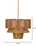 Jamie Young Co. Dimension 1-light Iron And Cotton Chandelier Natural Cotton,Metal 5dime-chna