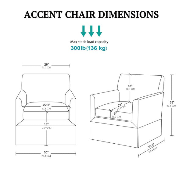 JLA Home Paula Upholstered Accent Armchair with Piped Track Arms and Tailored Skirted Base Navy 5DS100-0068