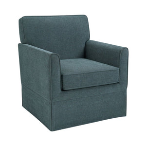 JLA Home Paula Upholstered Accent Armchair with Piped Track Arms and Tailored Skirted Base Teal 5DS100-0069