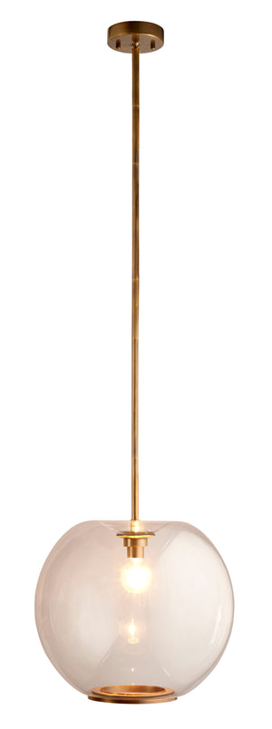Jamie Young Co. Helium 1-light Blown Glass Pendant Clear Glass,Metal, Steel 5heli-pecl