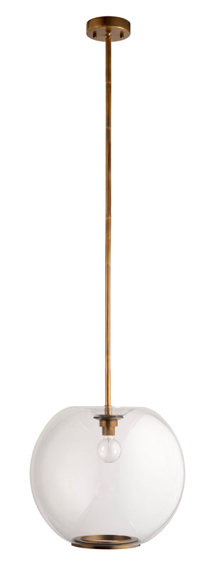 Jamie Young Co. Helium 1-light Blown Glass Pendant Clear Glass,Metal, Steel 5heli-pecl