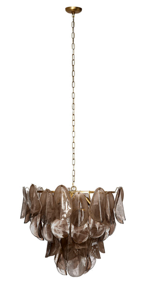 Jamie Young Co. Magnolia 10-light Quartz Glass Chandelier Grey Quartz Glass,Metal, Iron 5magn-chgr