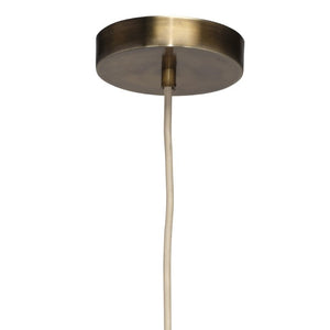 Parasol Large Raffia Wrapped Pendant Light with Brass Hardware for Dining Room or Entryway