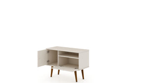 Manhattan Comfort Tribeca Mid-Century Modern TV Stand Off White 5PMC6