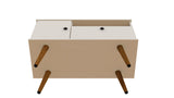 Manhattan Comfort Tribeca Mid-Century Modern TV Stand Off White 5PMC6