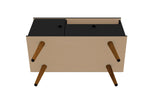 Manhattan Comfort Tribeca Mid-Century Modern TV Stand Black 5PMC70