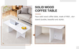 English Elm A Modern and Practical White Coffee Table. The Coffee Table Is Made Of Medium Density Fiberboard Material, Suitable For Living Room, Bedroom, and Study. Ct-2O