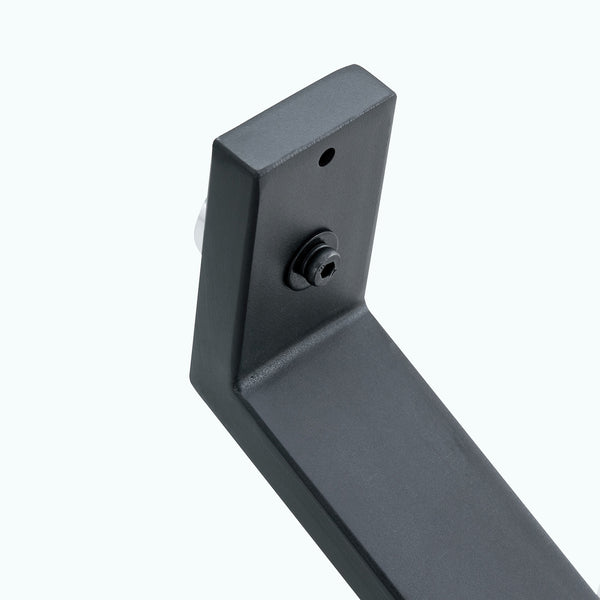 English Elm Elegant Transparent Tempered Glass Dining Table 79"x31.5" with X-Frame Black Metal Legs, Sleek MDF Beam, Seats 6-10 W1151S03586