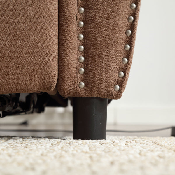 English Elm U_Style Convertible Sofa Bed Sleeper with Thick Foam & Pocket Springs, Space-Saving Dual Use Lounge khaki W2705S00013