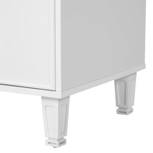 English Elm Christopher Knight Home® - 24" Bathroom Vanity with Ceramic Sink, Solid Wood Frame, Soft-Close Drawers & Ample Storage Appeal White N759P269734K