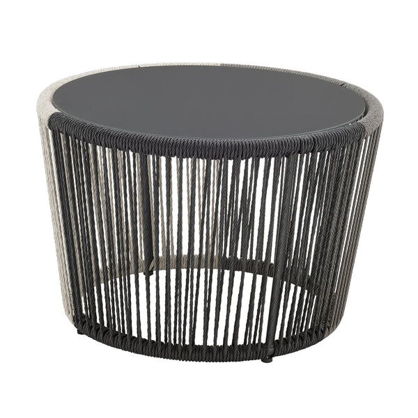 English Elm Ashland 5-Piece Outdoor Conversation Set with UV-Resistant Waterproof Fabric, Rustproof Steel Frame Grey B365P398241